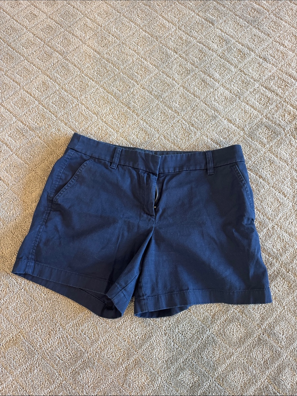 J. Crew Women's Navy Blue Cotton Shorts